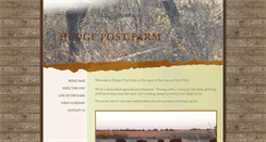 Desktop Screenshot of hedgepostfarm.com