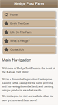 Mobile Screenshot of hedgepostfarm.com